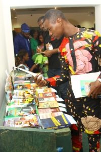 One of the book exhibition stands